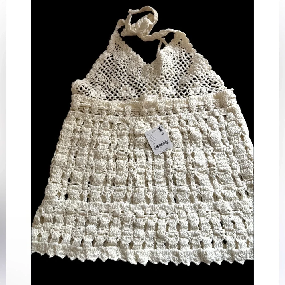 Free People Bayside Crochet Tunic NWT
